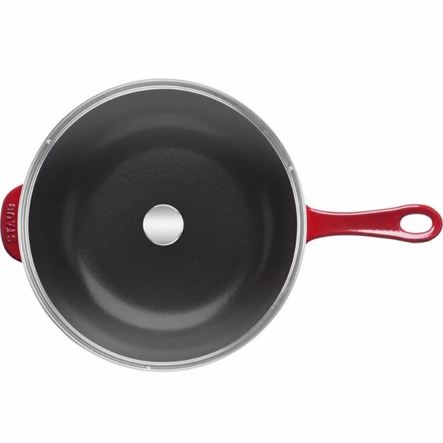 Saute Pans & Casserole Pans * | Staub 2.9 Qt Cast Iron Daily Pan | Cherry