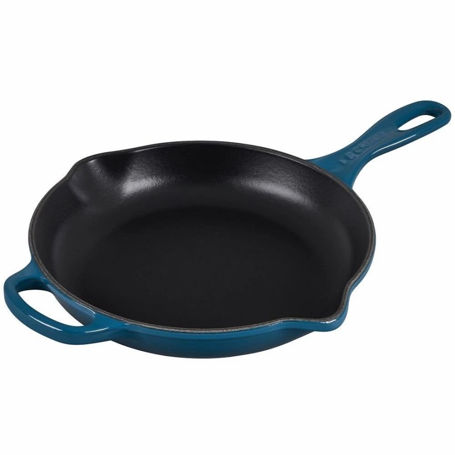 Skillets & Fry Pans * | Le Creuset 10.25 Signature Enameled Cast Iron Skillet | Deep Teal