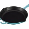 Skillets & Fry Pans * | Le Creuset 11.75 Signature Enameled Cast Iron Skillet | Caribbean Blue