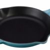 Skillets & Fry Pans * | Le Creuset 10.25 Signature Enameled Cast Iron Skillet | Caribbean Blue