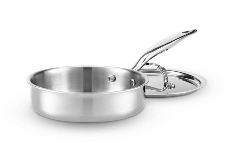 Saute Pans & Casserole Pans * | Heritage Steel Cookware Stainless Steel Saute Pan With Lid | 1.5 Qt.