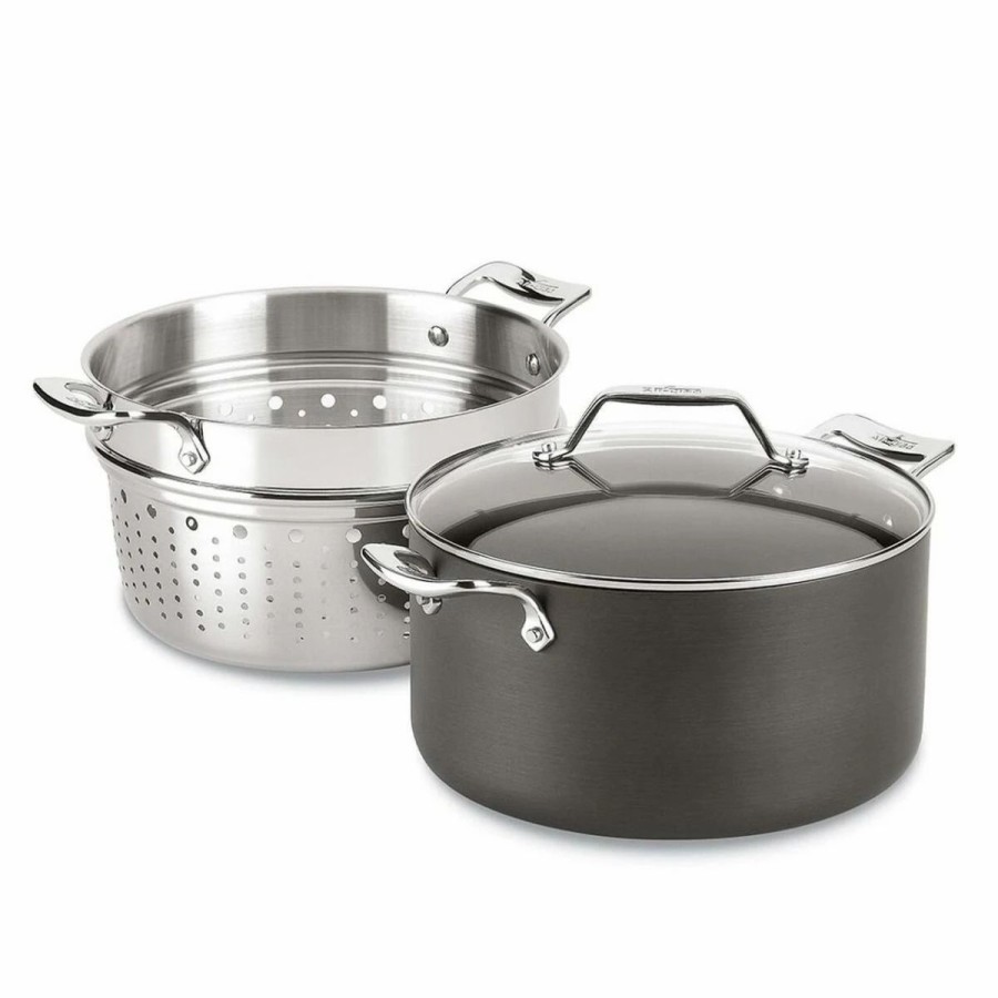 Stock Pots * | All-Clad Essentials Nonstick Hard Anodized Multipot