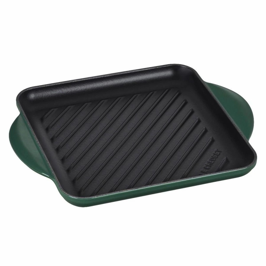 Skillets & Fry Pans * | Le Creuset 9.5 Square Signature Enameled Cast Iron Grill Pan | Artichaut