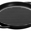 Skillets & Fry Pans * | Staub 10 Cast Iron Pure Grill Pan | Matte Black