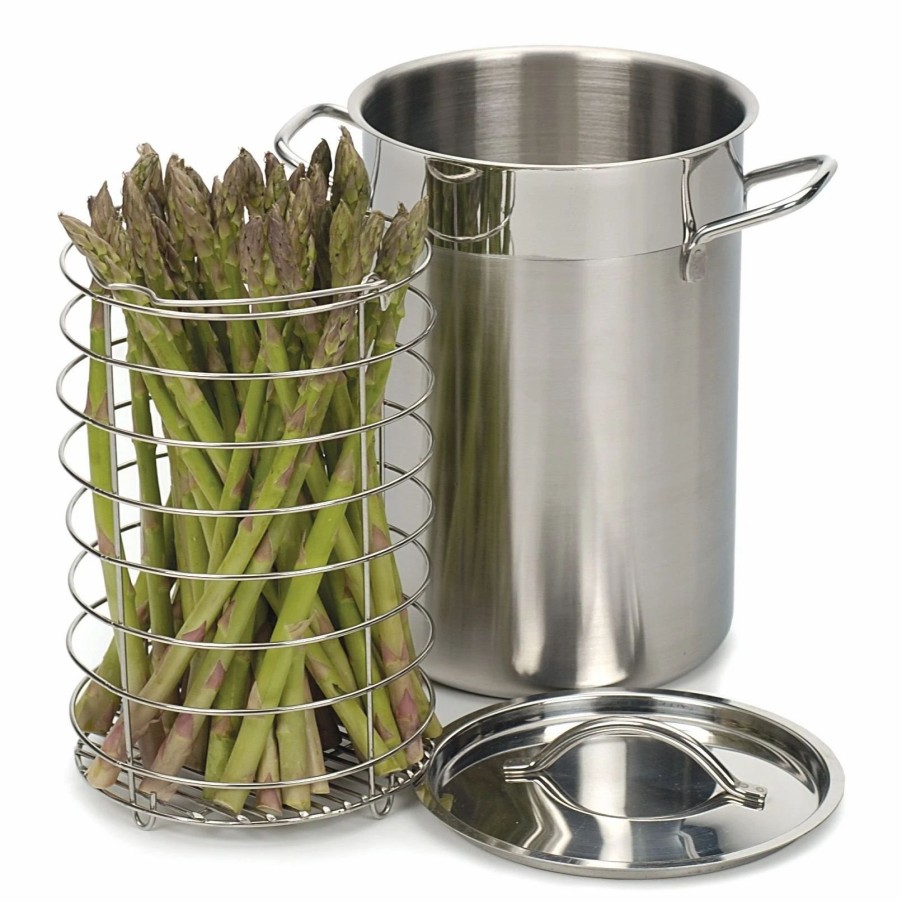 Stock Pots * | Rsvp International Rsvp Endurance Stainless Steel Asparagus & Food Steamer 3 Qt. Capacity