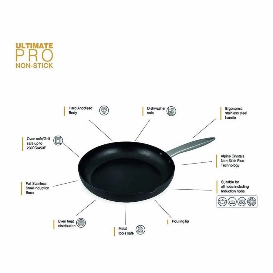 Skillets & Fry Pans * | Zyliss Ultimate Pro Fry Pan | 9.5