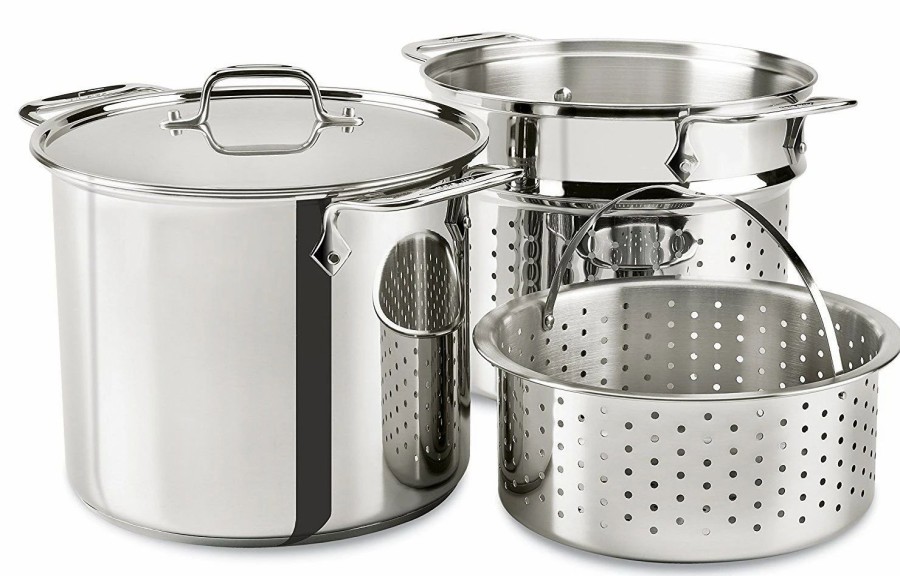 Stock Pots * | All-Clad Stainless Steel Multicooker | 8 Qt.