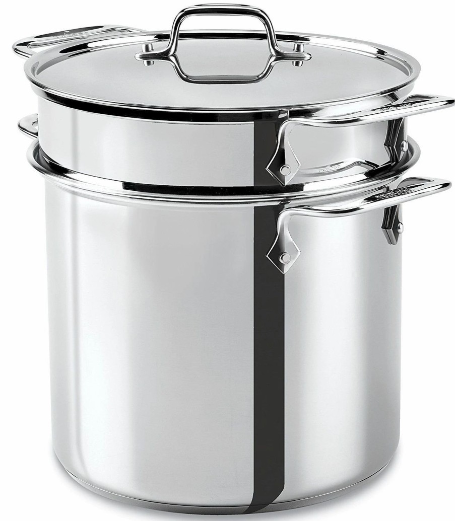 Stock Pots * | All-Clad Stainless Steel Multicooker | 8 Qt.