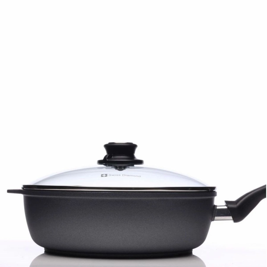 Saute Pans & Casserole Pans * | Swiss Diamond | Hd Saute Pan With Lid 10.25 (3.8 Qt.)