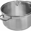 Stock Pots * | Chantal 21 Steel Induction Casserole Pot W/ Glass Lid 6 Quart