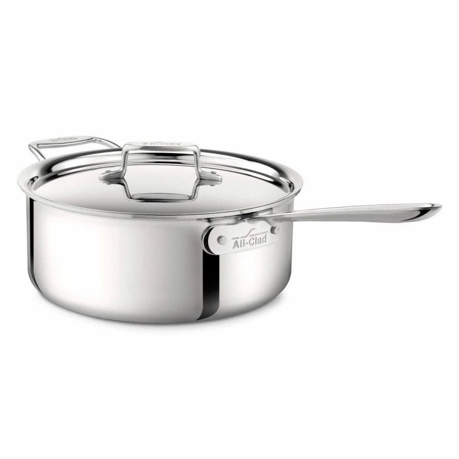 Saute Pans & Casserole Pans * | All-Clad Stainless Steel Saute Pan & Lid | 6 Qt.