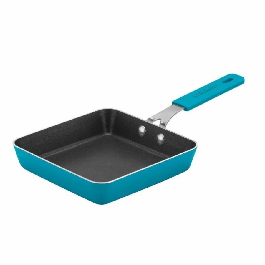 Skillets & Fry Pans * | Cuisinart Mini 5.5 Nonstick Square Fry Pan | Turquoise