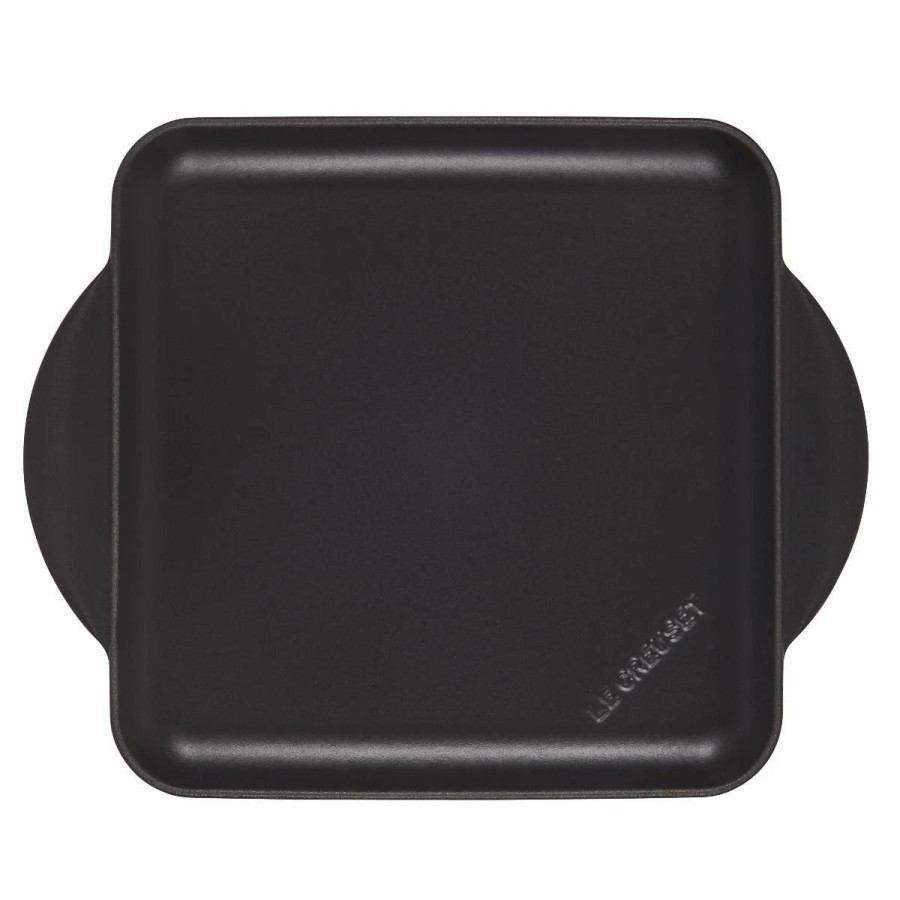 Skillets & Fry Pans * | Le Creuset 9.5 Square Signature Enameled Cast Iron Griddle Pan | Licorice