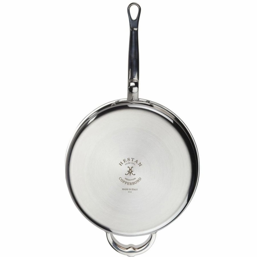 Saute Pans & Casserole Pans * | Hestan Copperbond Induction Cookware 3.5 Qt Covered Saute With Helper Handle