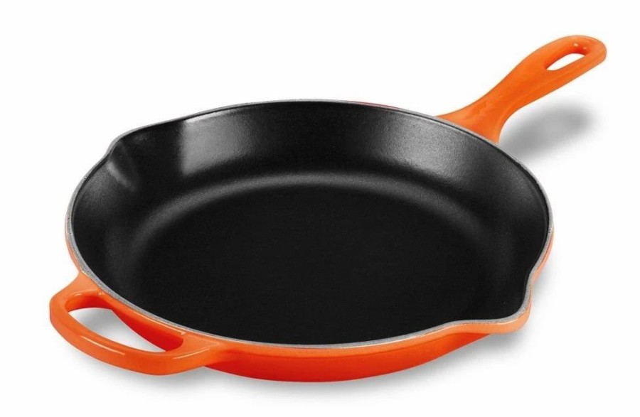 Skillets & Fry Pans * | Le Creuset 10.25 Signature Enameled Cast Iron Skillet | Flame Orange