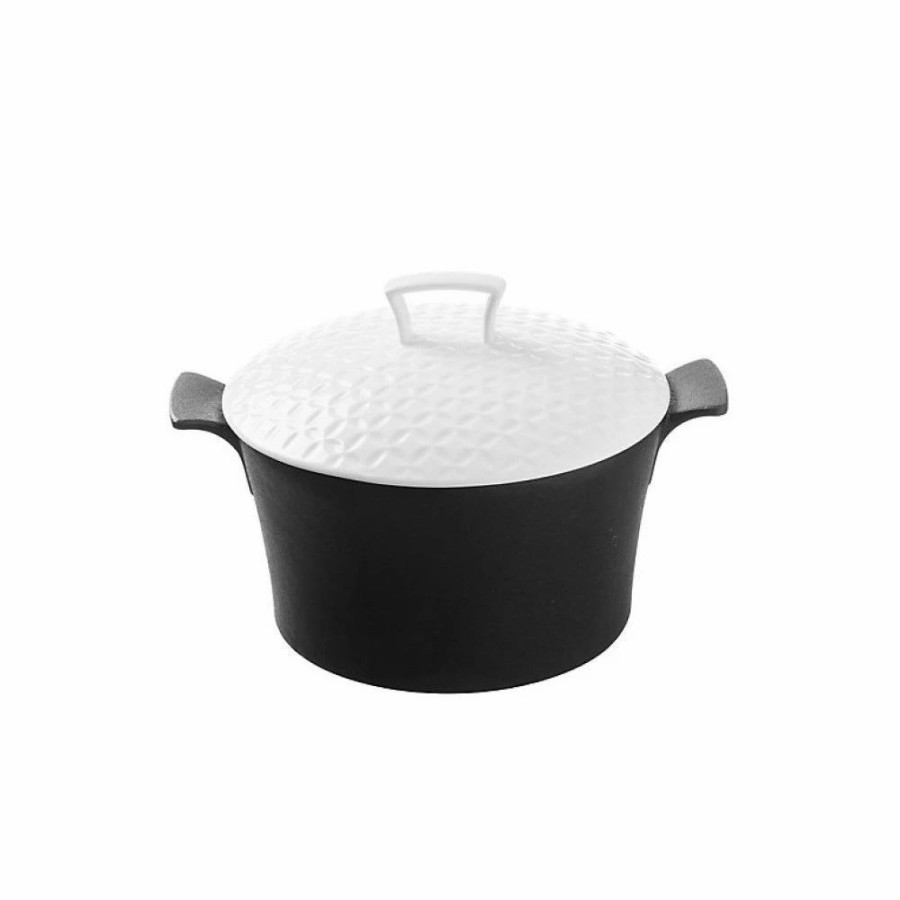 Saute Pans & Casserole Pans * | Typhoon Skandi Collection | Cast Iron Casserole With Lid 2 Qt.