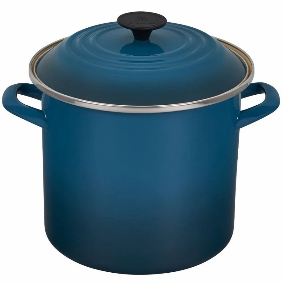 Stock Pots * | Le Creuset 8 Qt. Stock Pot | Deep Teal