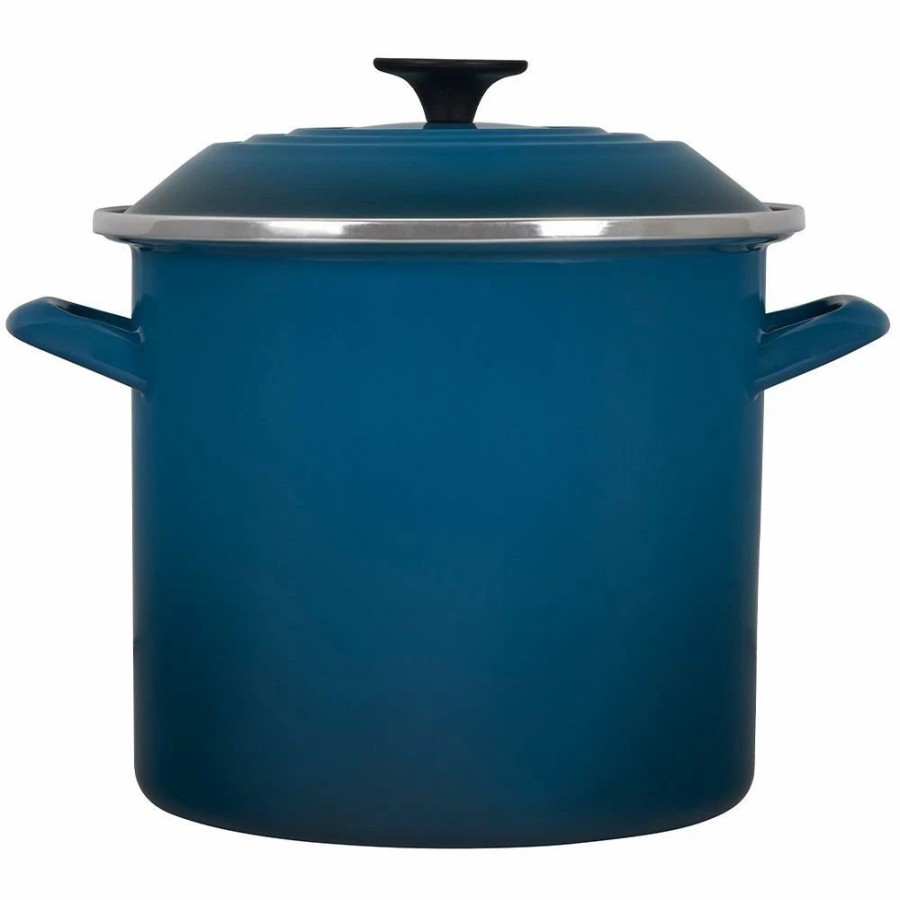 Stock Pots * | Le Creuset 8 Qt. Stock Pot | Deep Teal