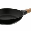 Skillets & Fry Pans * | Staub 8 Fry Pan With Wooden Handle | Matte Black