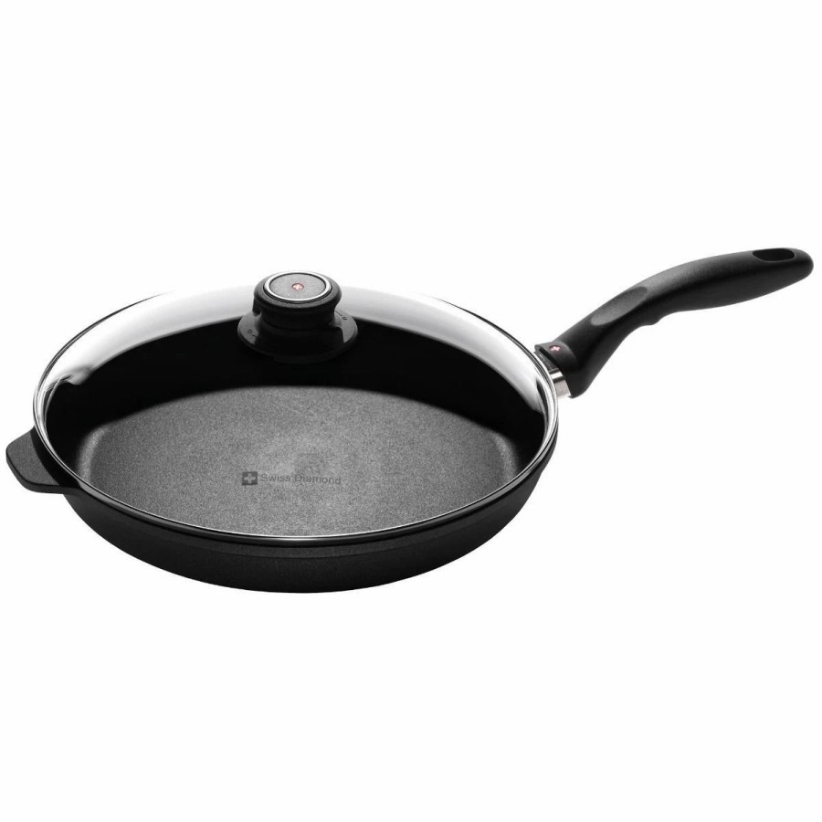 Skillets & Fry Pans * | Swiss Diamond | Hd Fry Pan With Lid 11