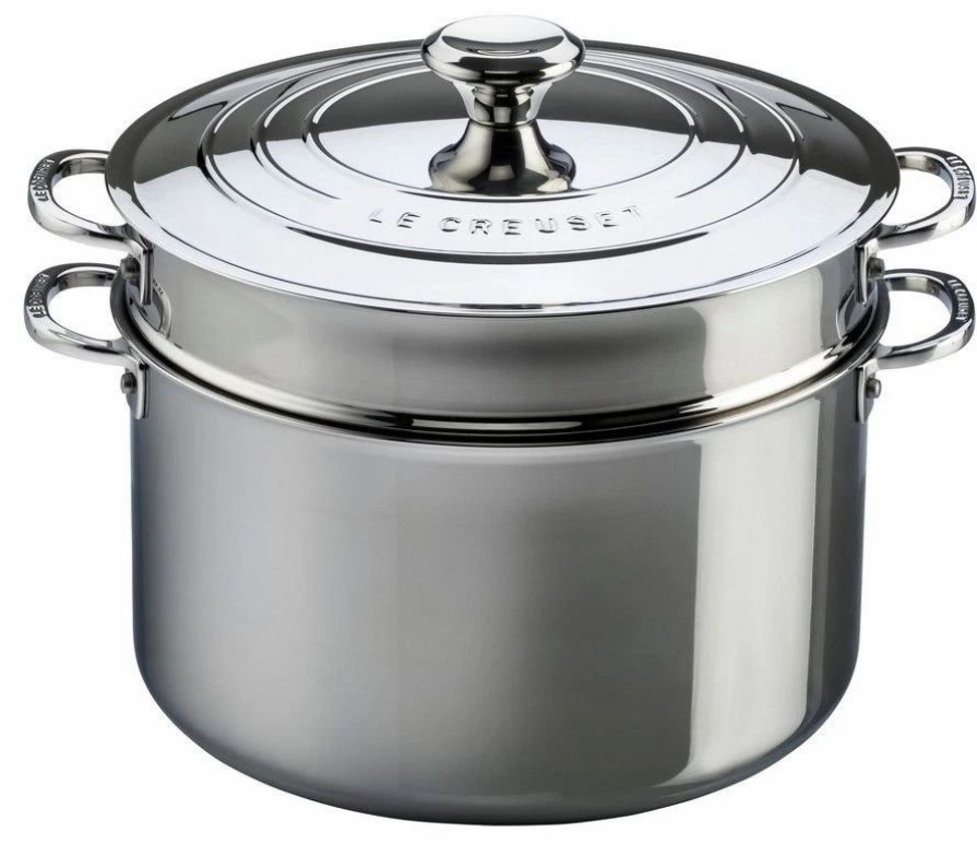 Stock Pots * | Le Creuset 9 Qt. Stock Pot With Lid & Deep Colander Insert