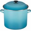 Stock Pots * | Le Creuset 16 Qt. Stock Pot | Caribbean Blue