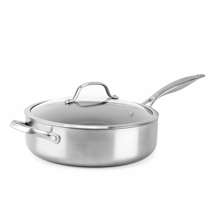 Saute Pans & Casserole Pans * | Greenpan Venice Pro Evershine 5-Quart Saute Pan With Lid