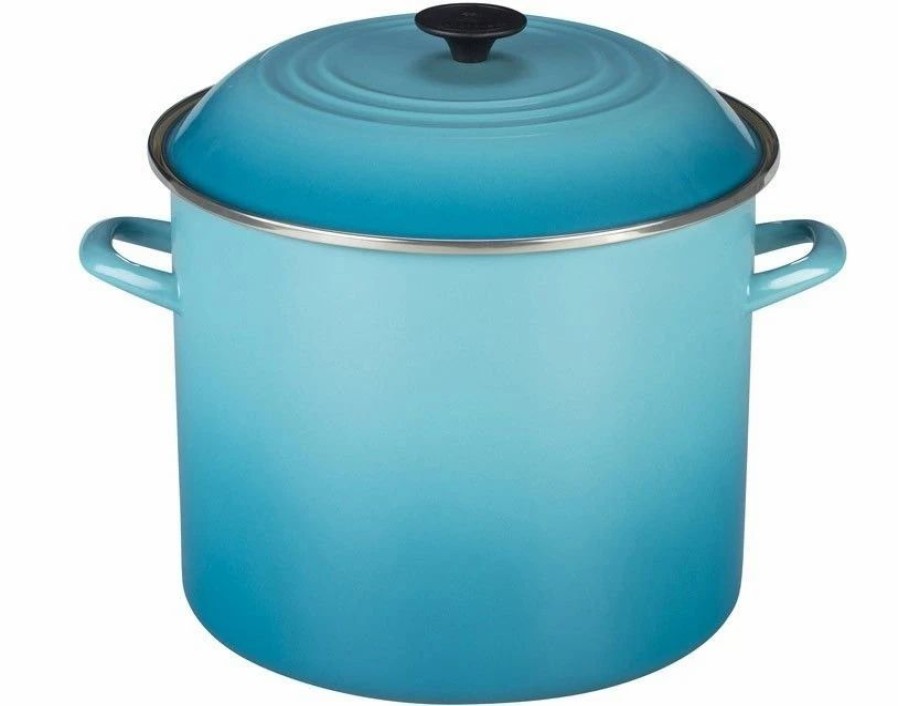 Stock Pots * | Le Creuset 6 Qt. Stock Pot | Caribbean Blue