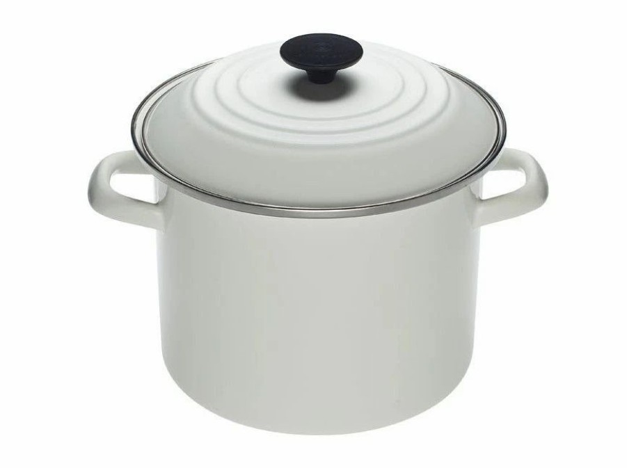 Stock Pots * | Le Creuset 8 Qt. Stock Pot | White