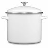 Stock Pots * | Cuisinart Chef'S Classic 12-Quart Enamel On Steel Stockpot With Cover | White