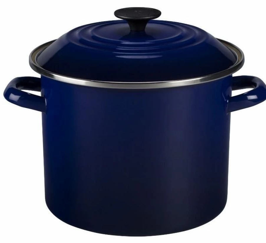 Stock Pots * | Le Creuset 8 Qt. Stock Pot | Indigo Blue