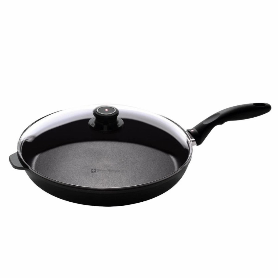 Skillets & Fry Pans * | Swiss Diamond | Xd Fry Pan With Lid 12.5