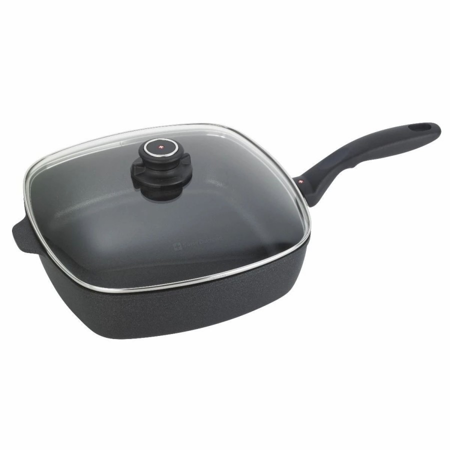 Saute Pans & Casserole Pans * | Swiss Diamond | Hd Square Saute Pan With Lid 11 X 11 (5.3 Qt.)