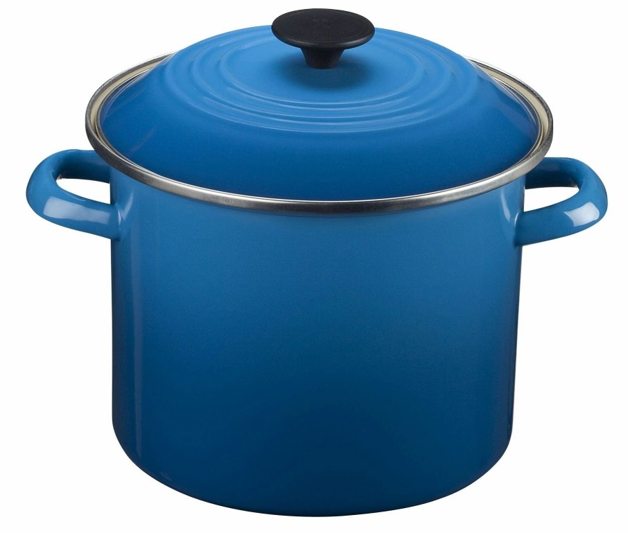 Stock Pots * | Le Creuset 8 Qt. Stock Pot | Marseille Blue