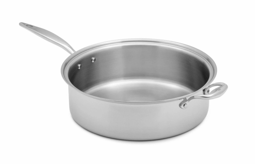 Saute Pans & Casserole Pans * | Heritage Steel Cookware Stainless Steel Family Saute Pan With Lid | 8 Qt.