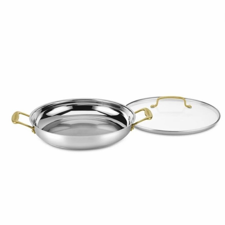 Saute Pans & Casserole Pans * | Cuisinart Mineral Stainless Steel Everyday Pan With Cover | 12