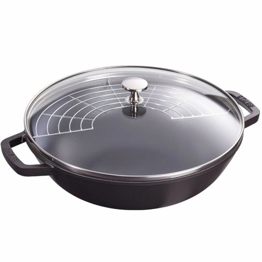 Skillets & Fry Pans * | Staub 4.5 Qt. Perfect Frying Pan | Matte Black