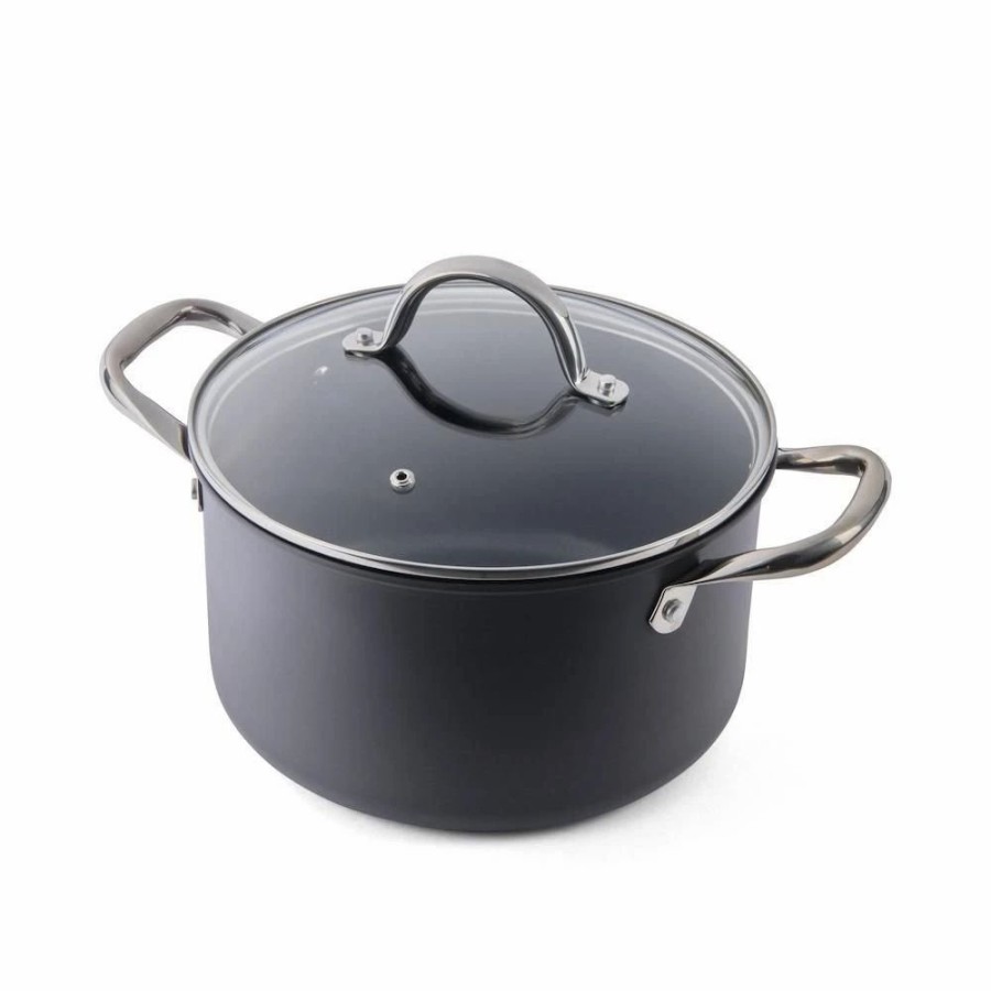 Stock Pots * | Cuisipro Easy-Release Hard Anodized Stock Pot | 6 Qt.