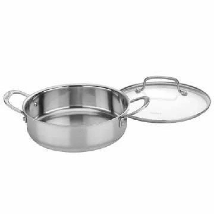 Saute Pans & Casserole Pans * | Cuisinart Chef'S Classic Stainless Steel 3-Quart Casserole & Multi-Purpose Pot