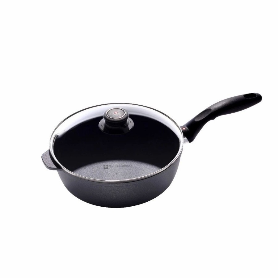 Saute Pans & Casserole Pans * | Swiss Diamond | Hd Saute Pan With Lid 9.5 (3.2 Qt.)