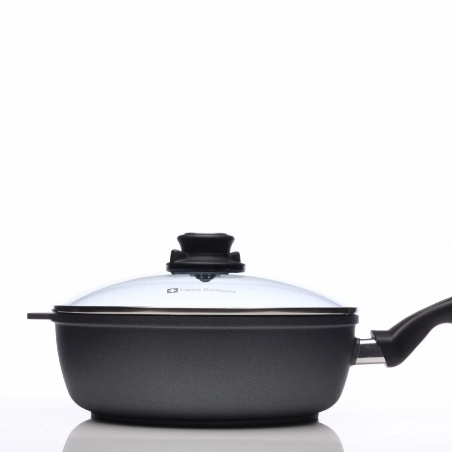 Saute Pans & Casserole Pans * | Swiss Diamond | Hd Saute Pan With Lid 9.5 (3.2 Qt.)