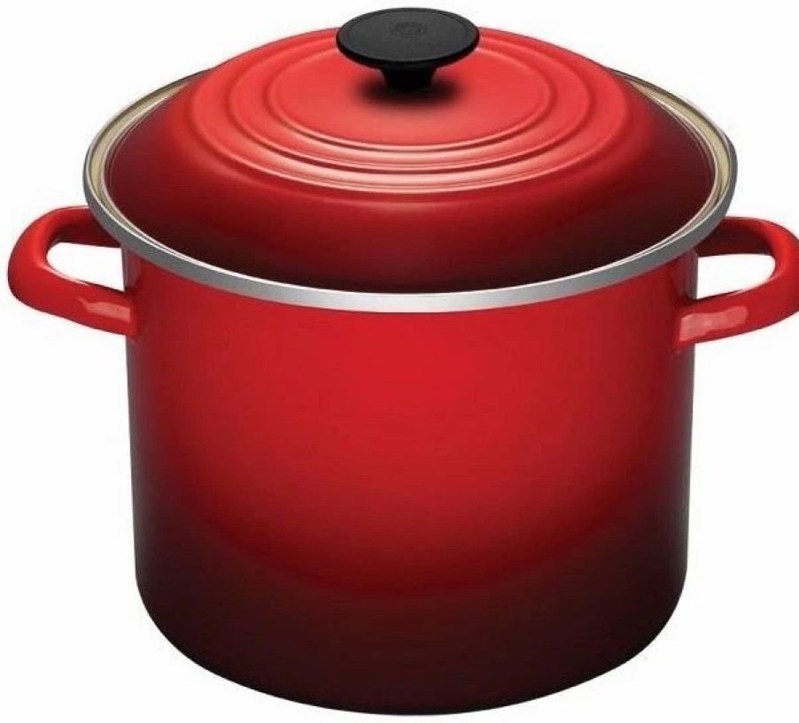 Stock Pots * | Le Creuset 8 Qt. Stock Pot | Cerise/Cherry Red