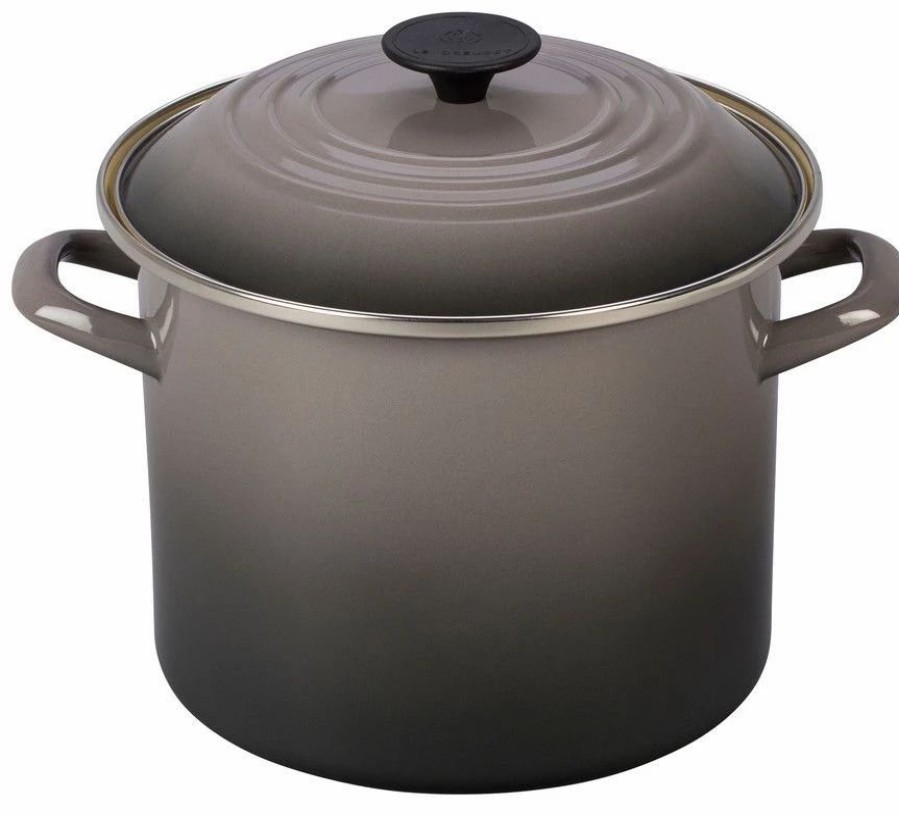 Stock Pots * | Le Creuset 8 Qt. Stock Pot | Oyster Grey