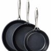 Skillets & Fry Pans * | Kyocera Ceramic Non-Stick 3Pc Fry Pan Set 8 , 10 & 12