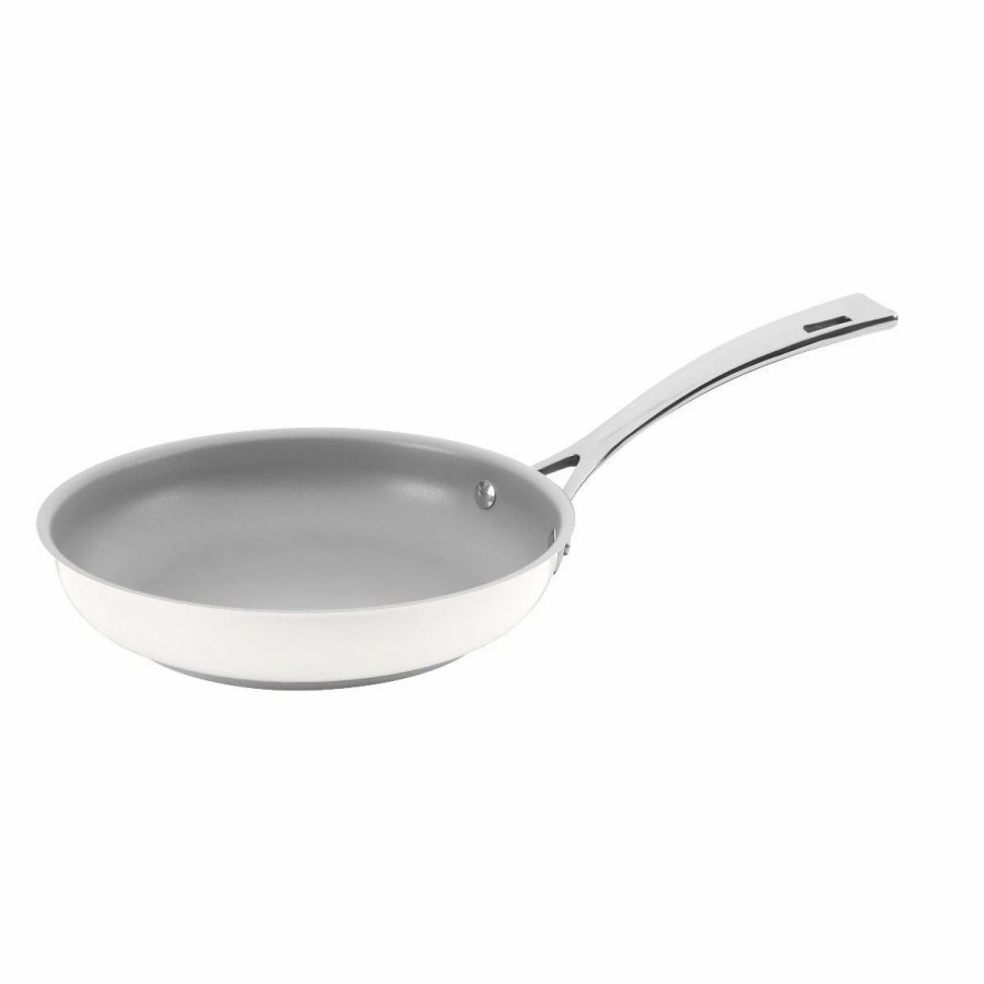 Skillets & Fry Pans * | Cuisinart Matte White Non-Stick Stainless Steel Skillet | 8