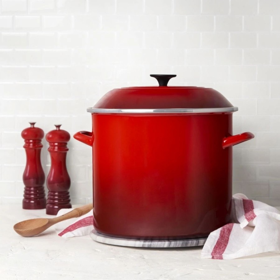 Stock Pots * | Le Creuset 16 Qt. Stock Pot | Cerise/Cherry Red