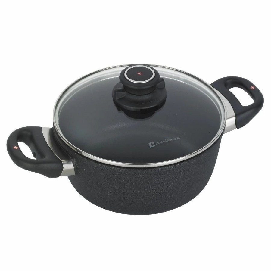 Saute Pans & Casserole Pans * | Swiss Diamond | Xd Casserole With Lid 8 (2.3 Qt.)