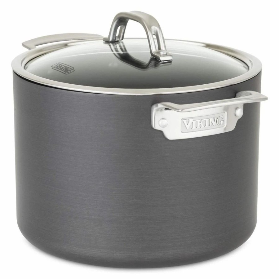 Stock Pots * | Viking Hard Anodized Nonstick Stock Pot | 8-Quart