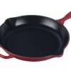 Skillets & Fry Pans * | Le Creuset 11.75 Signature Enameled Cast Iron Skillet | Cerise/Cherry Red