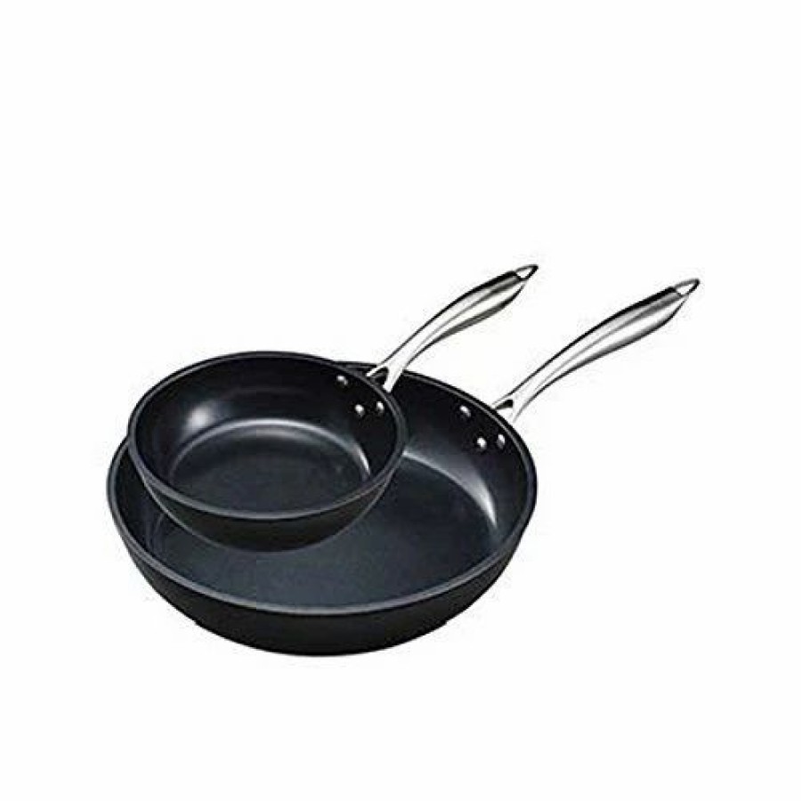 Skillets & Fry Pans * | Kyocera Ceramic Non-Stick 2Pc Fry Pan Set 8 & 12